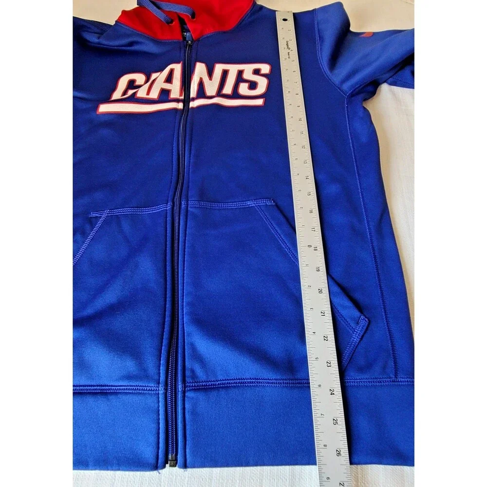 Nike New York Giants Therma-FIT Full Zip Hoodie Men's Small NFL Team Apparel